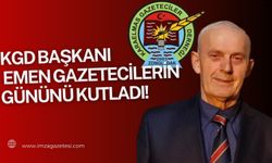 KGD Başkanı Emen "10 Ocak çalışan gazeteciler günümüz kutlu olsun"