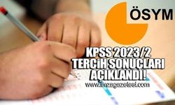 KPSS 2023/2 tercih sonuçları açıklandı!
