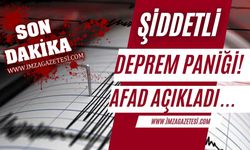 Malatya'da şiddetli deprem paniği! AFAD'dan açıklama geldi!
