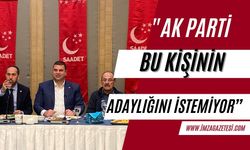 Saadet Partisi Zonguldak Belediye Başkan adayı Cem Dereli "AK Parti’de yöneticiler bu kişinin aday olmasını istemiyor"
