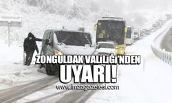 Zonguldak Valiliği'nden uyarı!