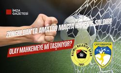 Zonguldak'ta amatör maçta hakeme saldırı!