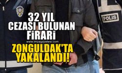 32 yıl 2 ay cezası bulunan firari Zonguldak’ta yakalandı!