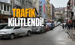 Zonguldak’ta trafik kitlendi!