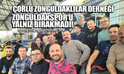 Çorlu Zonguldaklılar Derneği, Zonguldak Spor Basket 67'yi Tekirdağ deplasmanında yalnız bırakmadı