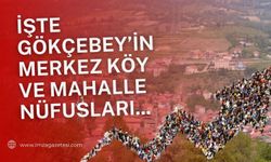 İşte Gökçebey'in köy ve mahalle nüfusları...