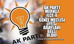 AK Parti Zonguldak Merkez İlçe İl Genel Meclisi Üyesi Adayları Belli Oldu!