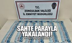 Sahte parayla yakalandı!