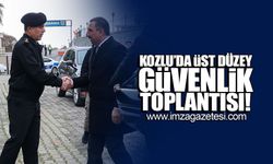 Kozlu'da üst düzey güvenlik toplantısı!