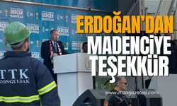 Cumhurbaşkanı Erdoğan'dan madencilere teşekkür…