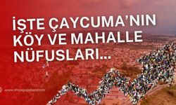 İşte Çaycuma'nın Köy ve Mahalle Nüfusları...