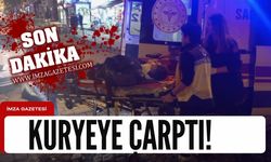 Zonguldak'ın ilçesinde kurye kazası!