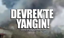 Devrek'te yangın! Ekipler olay yerinde...