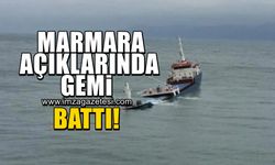 Marmara Denizi'nde kargo gemisi battı! 6 kişilik mürettebatı arama kurtarma çalışmaları başlatıldı...