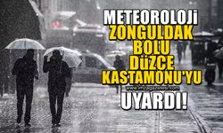 Meteoroloji Genel Müdürlüğü, Zonguldak, Bolu, Düzce ve Kastamonu'yu uyardı! Önleminizi alın...