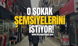 O sokak şemsiyelerini istiyor!