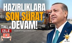 Cumhurbaşkanı Erdoğan'ın Zonguldak mitingi heyecanı! Hazırlıklar son sürat devam ediyor