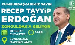 Cumhurbaşkanı Recep Tayyip Erdoğan Zonguldak'a geliyor...