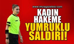 Zonguldak Birinci Amatör Küme Çaycuma Grubu'nda skandal! Futbolcu, kadın hakeme fiziki şiddet uyguladı...