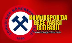 Zonguldak Kömürspor'da gece yarısı istifası!