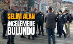 Zonguldak Belediye Başkanı Ömer Selim Alan ve Heyeti Miting Alanında İncelemelerde Bulundu