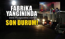 Zonguldak'ta kauçuk fabrikasında çıkan yangında son durum!