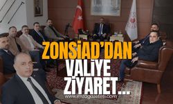 ZONSİAD'dan vali Hacıbektaşoğlu'nu ziyaret...