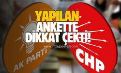Yapılan ankette AKP ve CHP dikkat çekti!