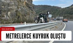 Zonguldak-Ereğli yolunda metrelerce kuyruk!