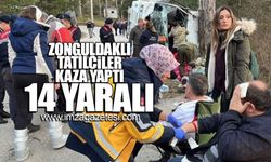 Zonguldaklı tatilciler kaza yaptı... 14 yaralı!