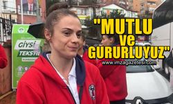 Şenay Şale Sarısoy, karşılamanın ardından şampiyonlukla ilgili konuştu