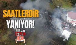 Zonguldak'ta tekstil atölyesinde yangın! 14 saatlik çaba...
