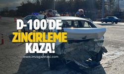 D-100 karayolunda zincirleme kaza!