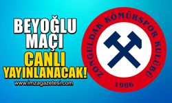 Zonguldak Kömürspor - Beyoğlu Yeni Çarşı maçı canlı yayınlanacak!