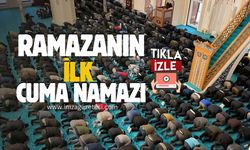 Zonguldak'ta Ramazan ayının ilk Cuma coşkusu! Uzun Mehmet Camii'nde ilk namaz