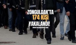 Zonguldak’ta 174 aranan şahıs yakalandı!