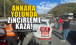 Ankara yolunda zincirleme kaza!