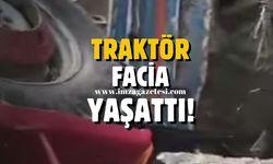 Traktör facia yaşattı!