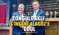 Zonguldaklı iş insanı Cihat Alagöz'e Ankara'dan ödül...