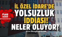 Zonguldak İl Özel İdare'de yolsuzluk iddiası!
