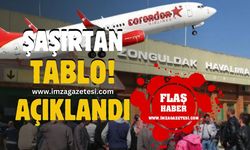 Zonguldak Havalimanı verilerinde şaşırtan tablo!