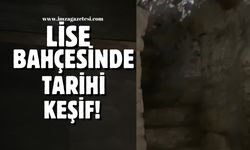 Lise bahçesinde büyük keşif!