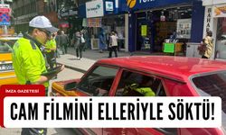 Gazipaşa’da sıcak saatler! Elleriyle sökmeye başladı