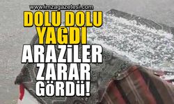 Dolu yağışı tarım arazilerini mahvetti!