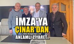 Çınar Gazetesi İmtiyaz Sahibi Ali Cinal’dan İmza Gazetesi’ne kutlama ziyareti…