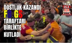 Türkiye'nin özlediği tablo Zonguldak'tan geldi! Fenerbahçe ile Galatasaray taraftarı birlikte eğlendi