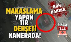 Karabük'te makaslama yapan tır dehşeti!