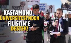 Kastamonu Üniversitesi'nden Filistin'e destek protestosu!