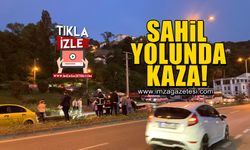 Kozlu sahil yolunda kaza! 1 kişi yaralandı