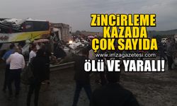 Mersin-Adana yolunda otobüsün de karıştığı zincirleme kazada çok sayıda ölü ve yaralı var!